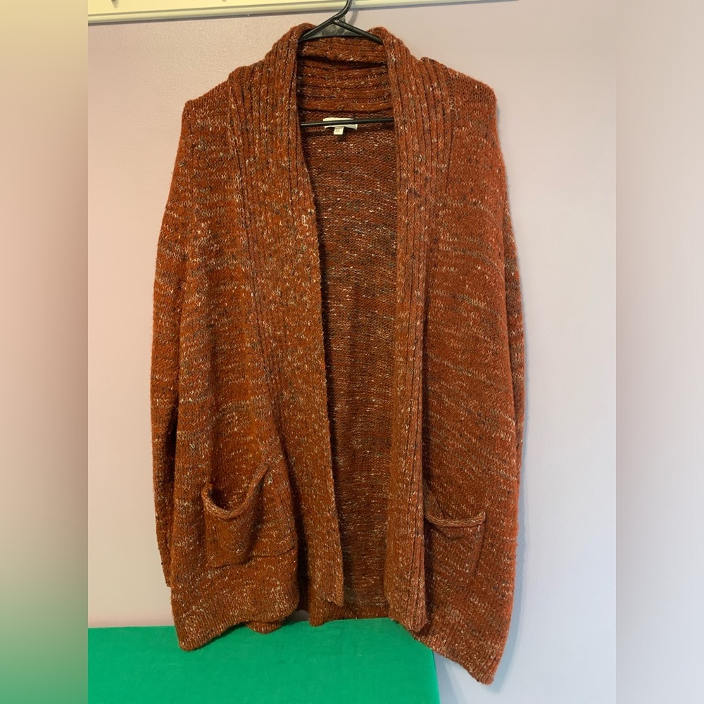 Sonoma Rust Orange Cardigan XXL